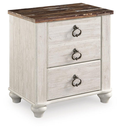 Willowton Two Drawer Night Stand