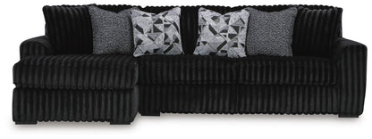 Midnight-Madness 3-Piece Sectional with Chaise