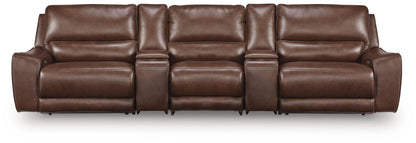 DeepWakes 5-Piece Reclining Sectional with Storage Consoles