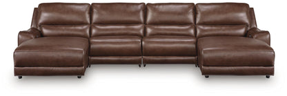 DeepWakes 4-Piece Reclining Sectional with Double Chaise