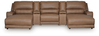 DeepWakes 5-Piece Power Reclining Sectional with Chaise