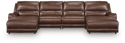 DeepWakes 4-Piece Power Reclining Sectional with Chaise