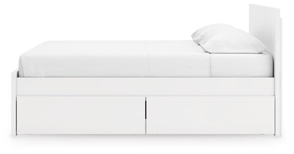 Onita King Panel Platform Bed with 2 Side Storage