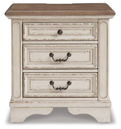 Realyn Three Drawer Night Stand