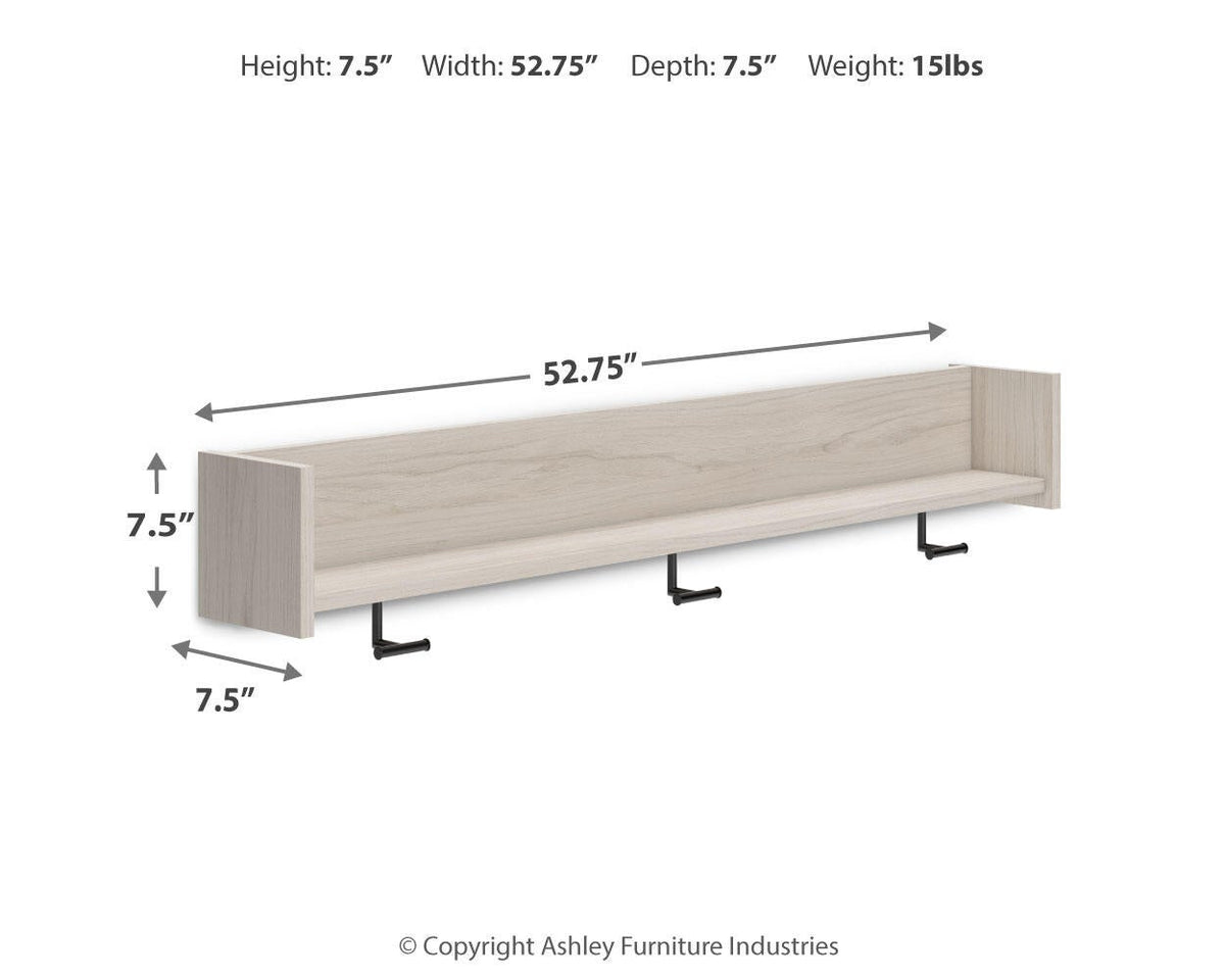 Socalle Wall Mounted Coat Rack w/Shelf