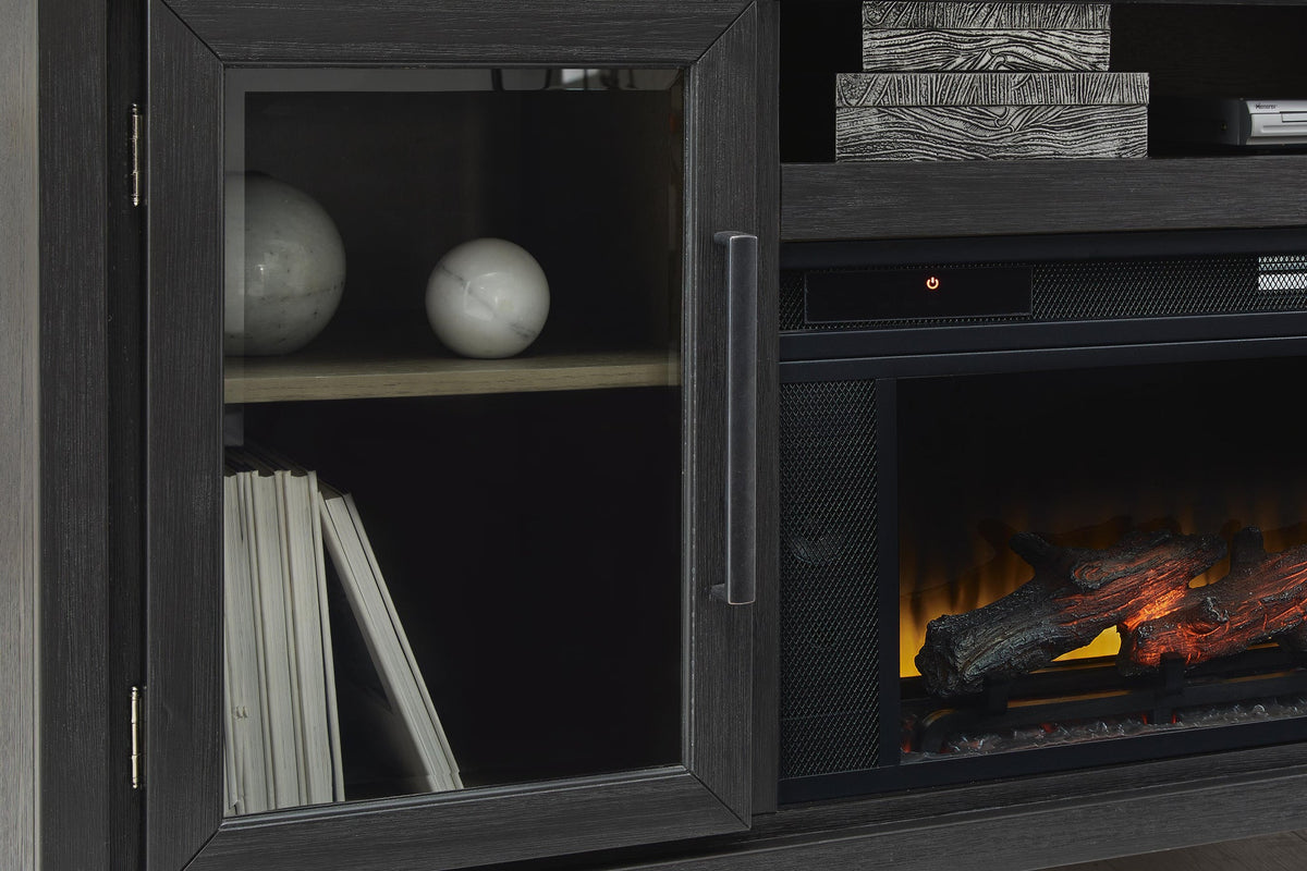 Foyland 83" TV Stand with Electric Fireplace