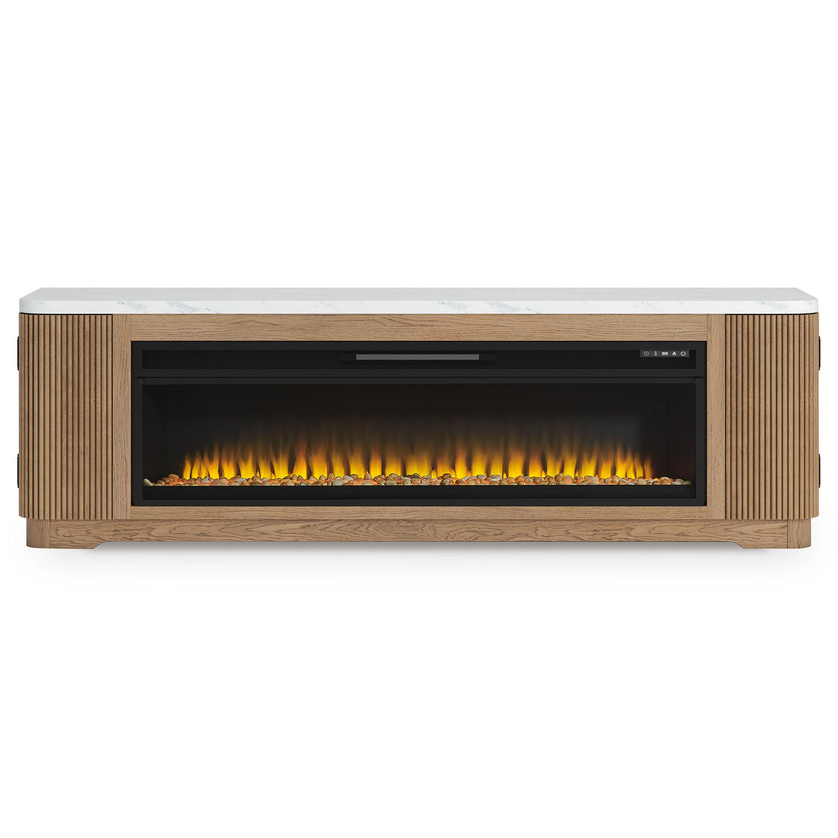 Camdill 80" TV Stand with Electric Fireplace