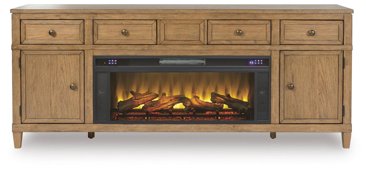 Sharlance 81" TV Stand with Electric Fireplace