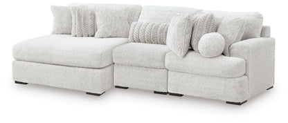 Cuddle Plush 3-Piece Sectional with Chaise