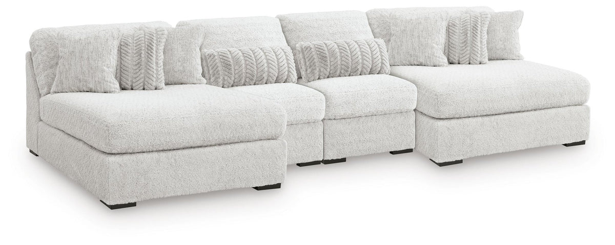 Cuddle Plush 4-Piece Sectional with Chaise