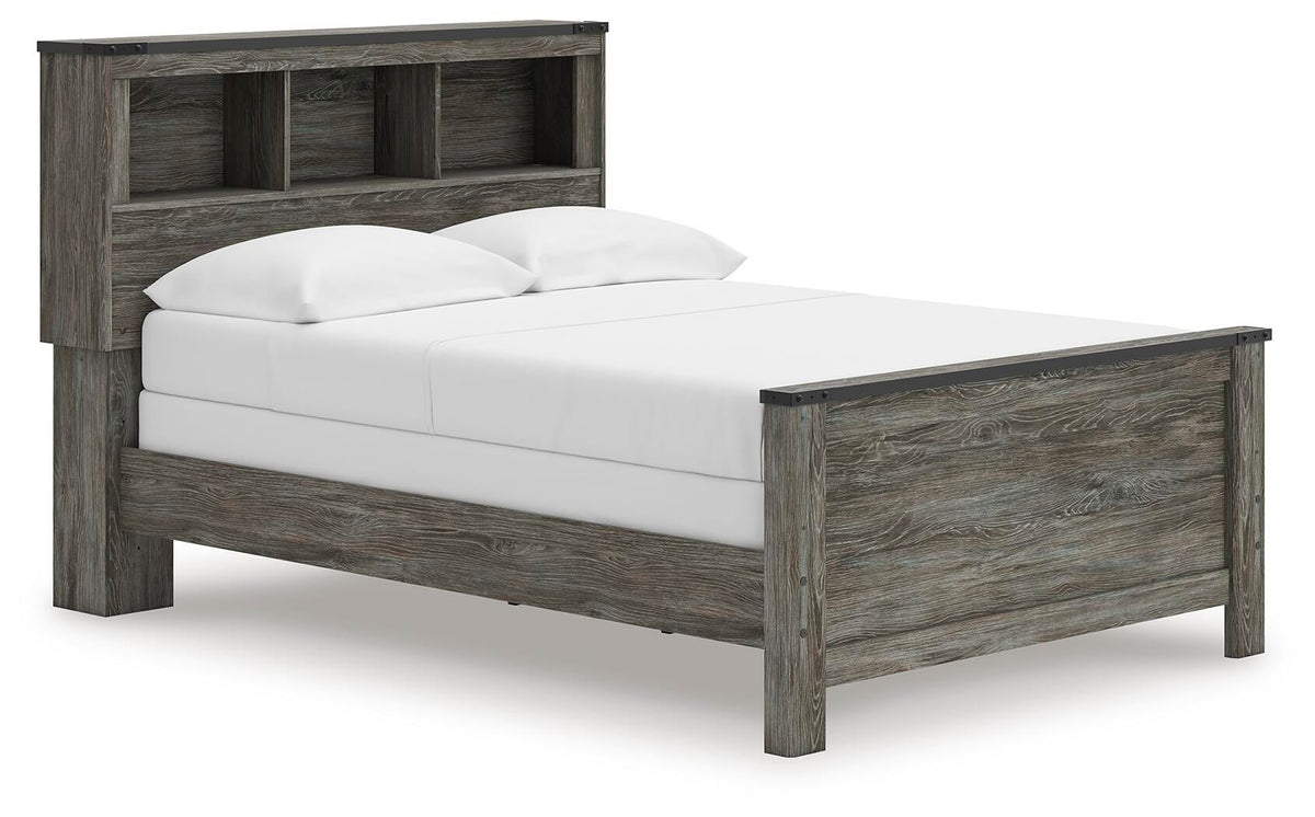 Frandern Full Bookcase Panel Bed
