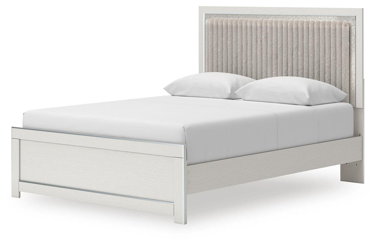 Zuraleus Queen Upholstered Panel Platform Bed