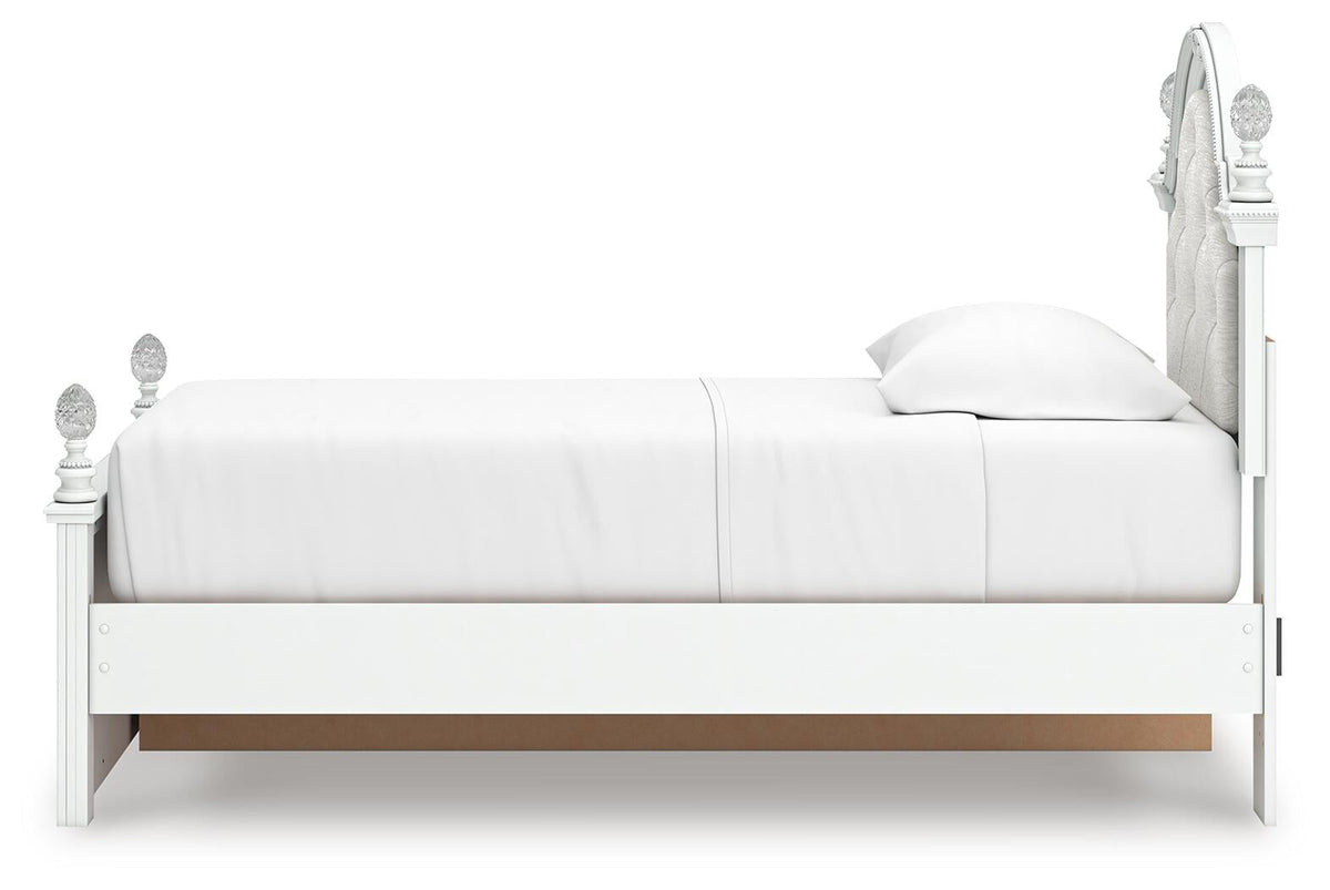 Kozlani Twin Upholstered Panel Storage Bed