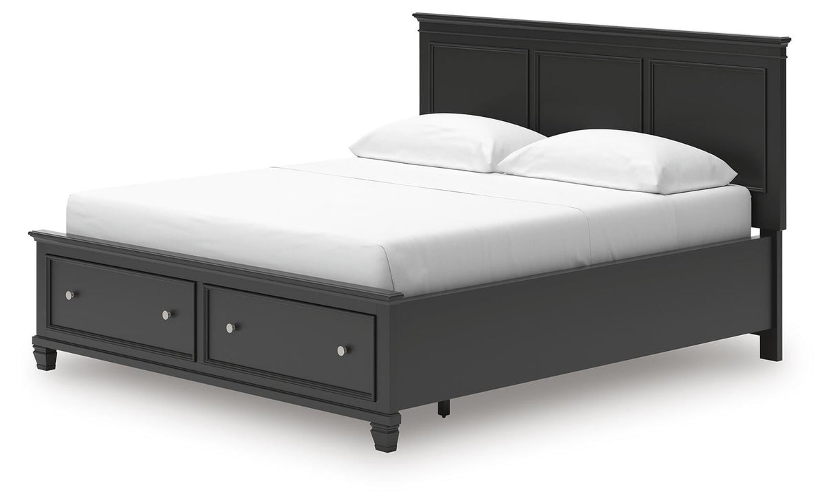 Lanolee California King Panel Storage Bed