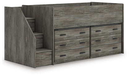 Frandern Twin Loft Bed with Drawer Storage