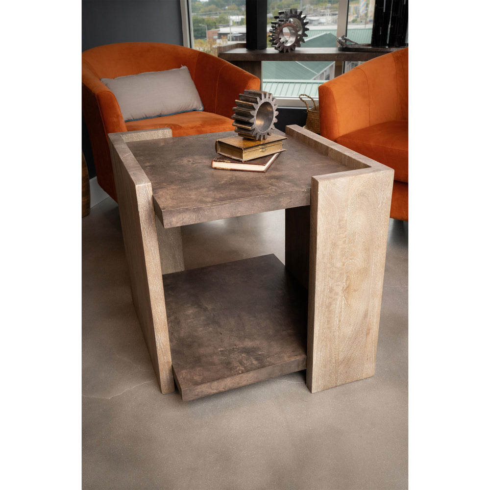 Trenton - Side Table - Dark Brown